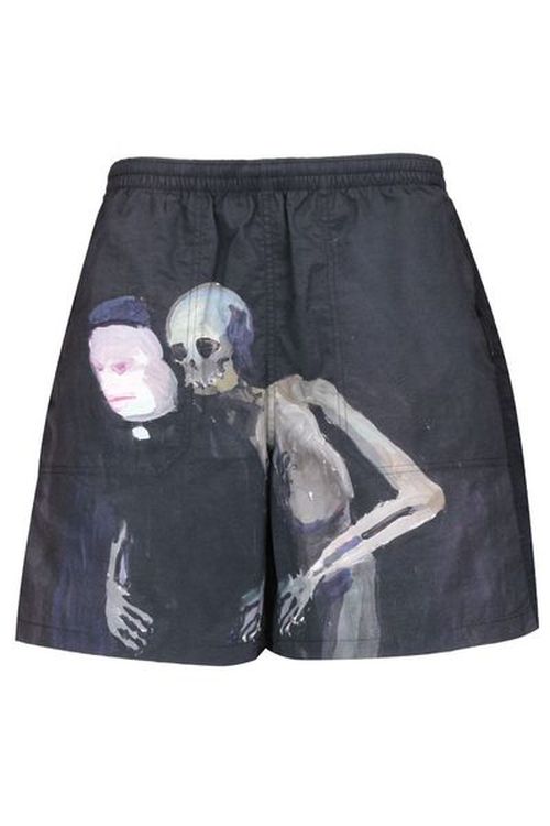 Undercover X Helen Verhoeven Painterly Printed Shorts