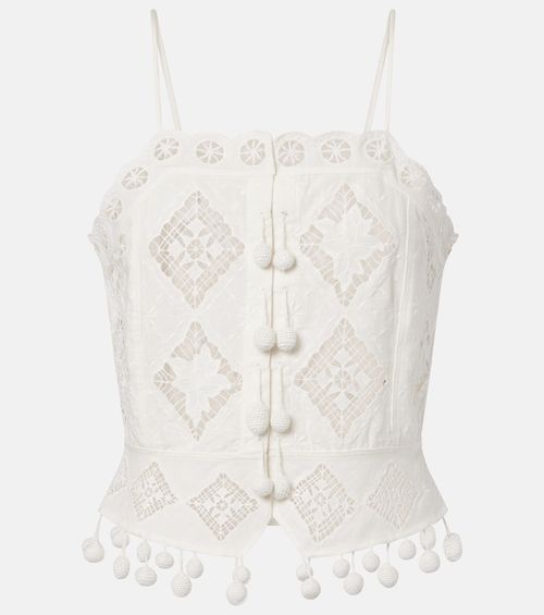 Nellsy cotton and linen crop top