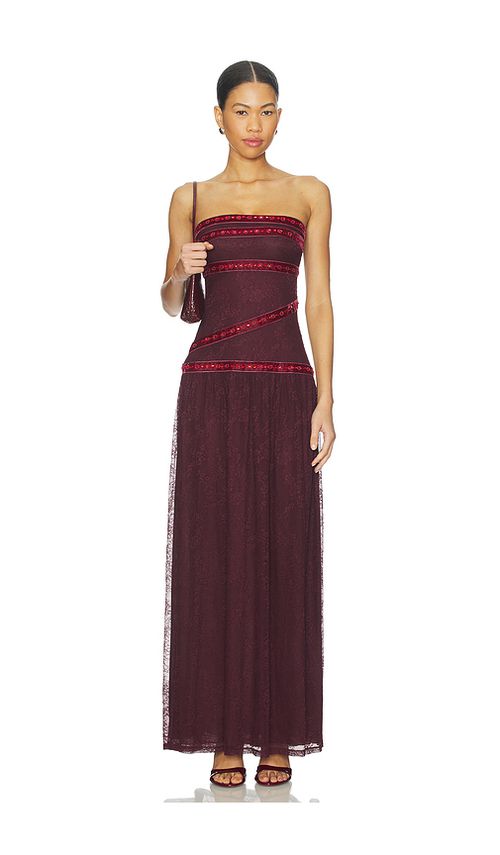 Fait Par Foutch Colette Dress in Wine. M. Also in