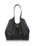 Timeless small grainy leather shopping bag Woman