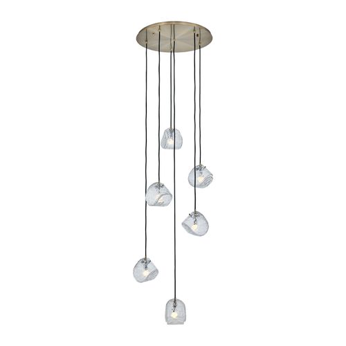 Winter Brass Chandelier from the Pallina Collection