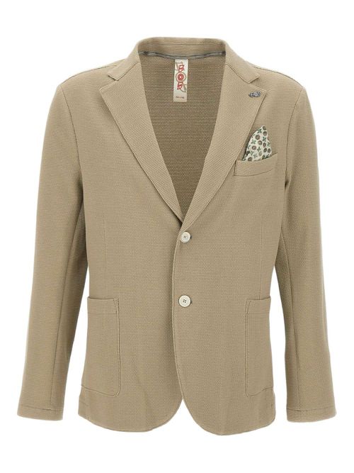 Textured blazer - Neutrals