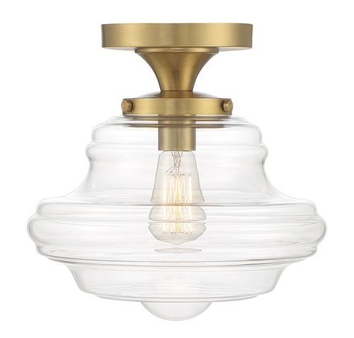 Trade Winds Jordan 1-Light Ceiling Light in Natural Brass - TW62269NB