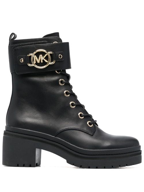 Rory leather combat boots - Black