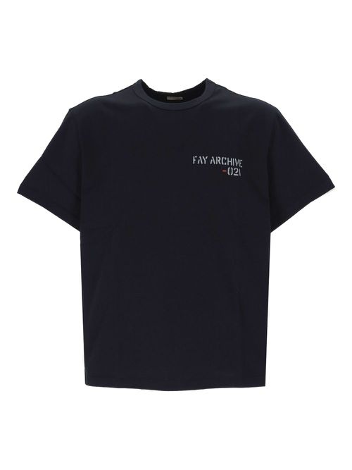 Fay logo-print T-Shirt - Black