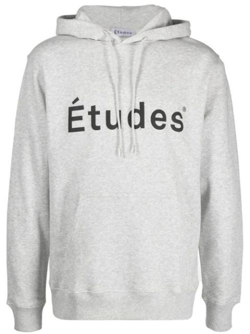 Logo-print detail hoodie