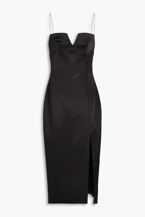 Rue satin midi dress