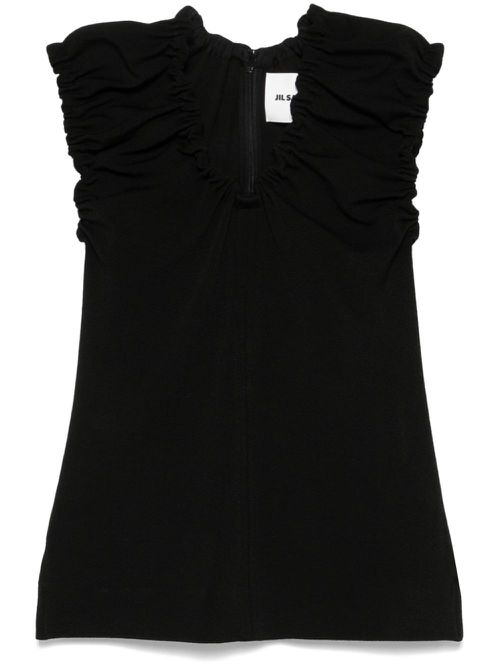 Gathered blouse - Black