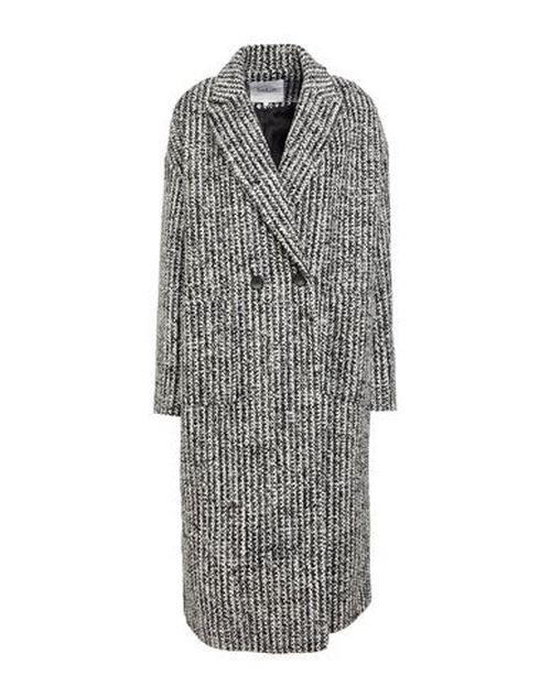 Woman Coat Black Size 0 Wool, Cotton, Acrylic, Synthetic fibers, Polyester