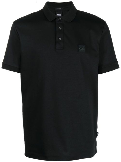 Plain polo shirt - Black