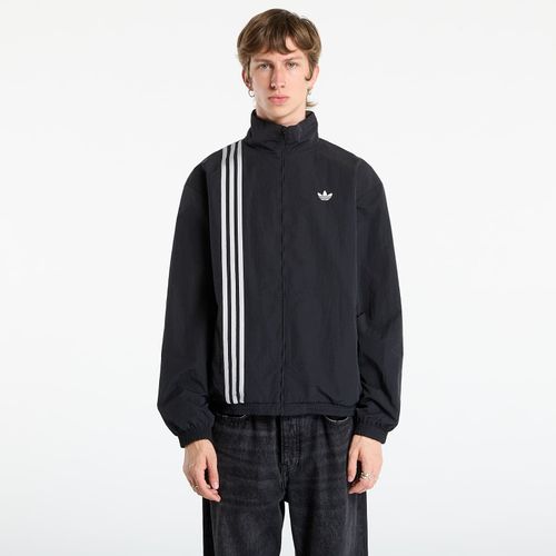Jacket adidas Firebird Front Stripes Woven Track Top Black/ Stone Khaki/ Better Scarlet