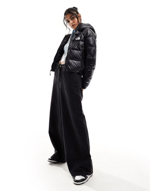 Hydrenalite down hooded jacket in black