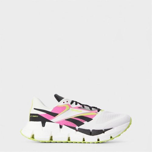 Reebok Womens Floatzig 1 Graphic Print Low Top Sneakers in Chalk/Black/La