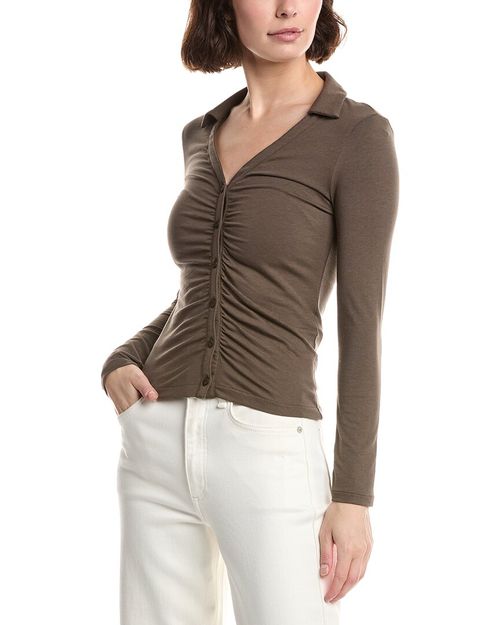 Lucy Ruched Polo Shirt