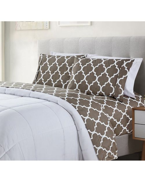 1800 Thread Count 4pc Egyptian Luxury Printed Sheet Set