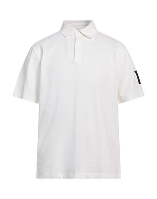 Man Polo shirt White Size S Cotton, Elastane
