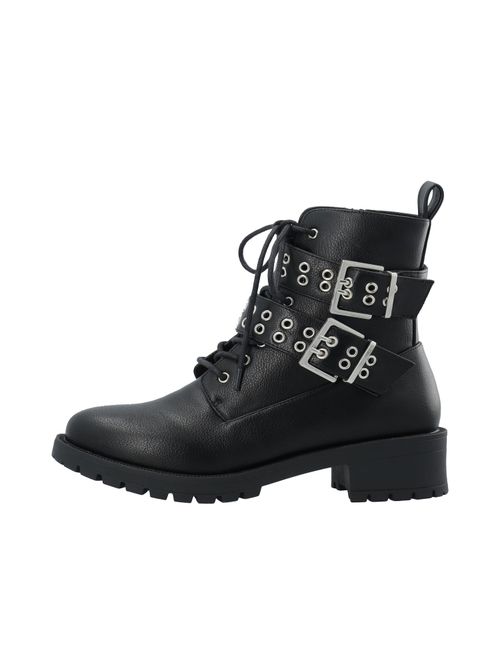 Bianco Stivaletto stringato 'PEARL' nero