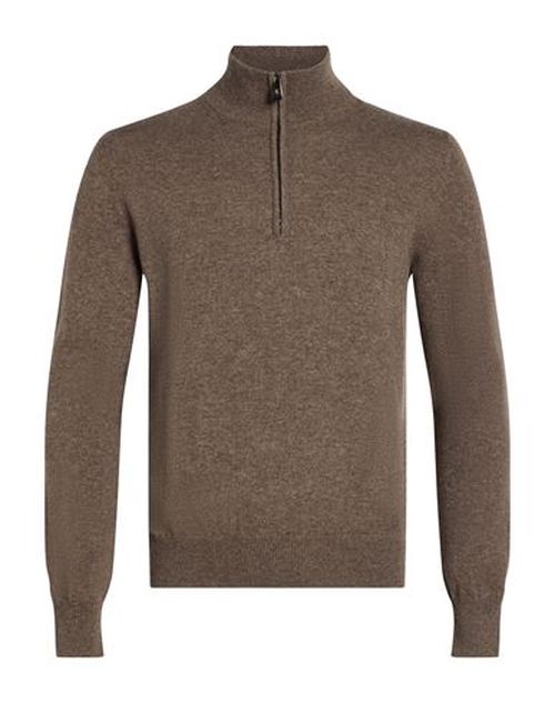 Man Turtleneck Taupe Size 48 Cashmere