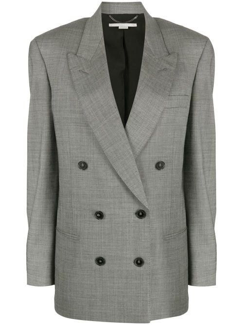 Peak-lapels double-breasted blazer - Black