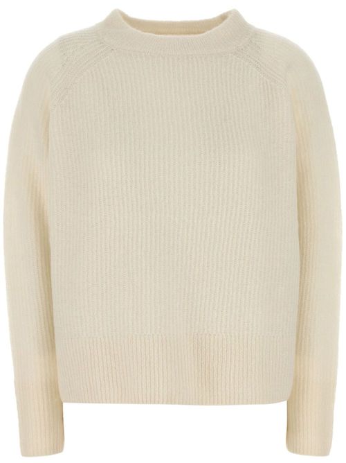 Crew-neck long-sleeve sweater - Neutrals