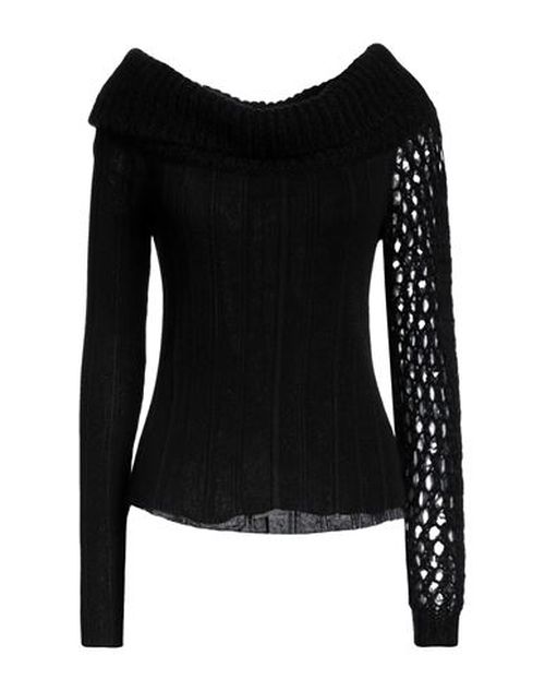 Woman Sweater Black Size 8 Merino Wool, Viscose, Polyamide, Cashmere, Acrylic