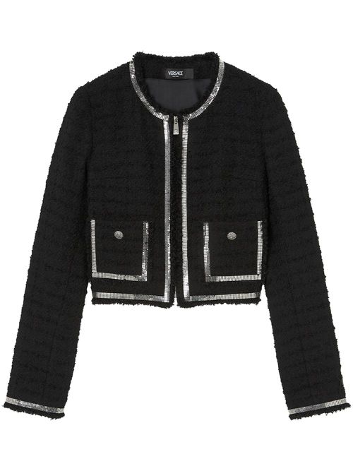Zip-up fitted jacket - Black