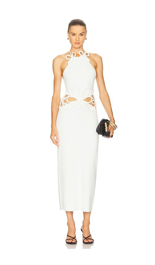 Cult Gaia Jena Knit Dress in Off White - White. S also in