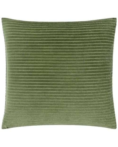Surya Cotton Velvet Stripes Accent Pillow