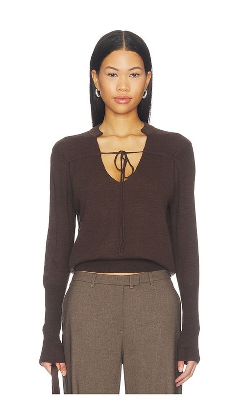 Geel Joslyn Sweater in Chocolate. XS. Also in L, M