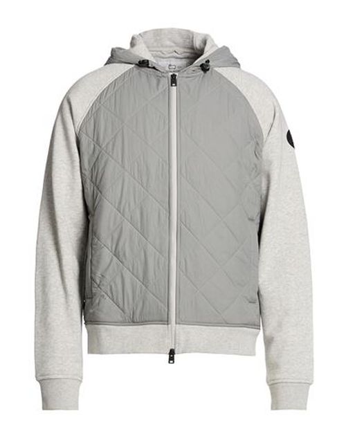 Man Jacket Light grey Size L Cotton, Polyester