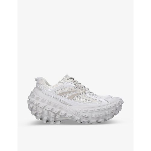 Womens Beige Men's Bouncer Tire-sole Mesh and Shell Low-top Leather Trainers