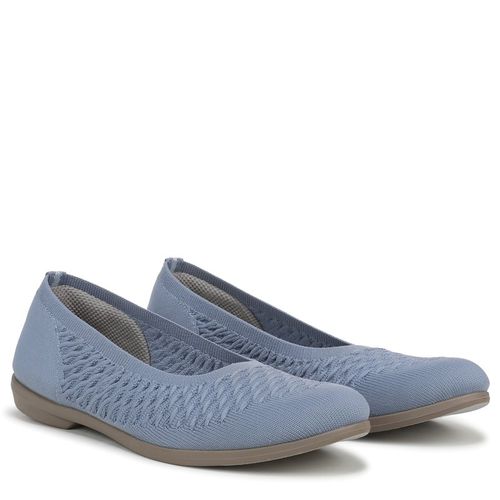 Women's Khloe Flat Shoes (Stonewash Blue Knit Fabric)