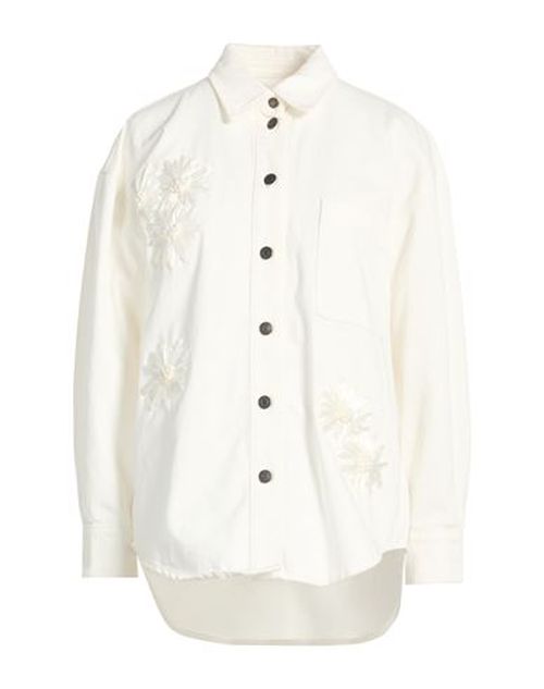 Woman Shirt Off white Size 10 Cotton