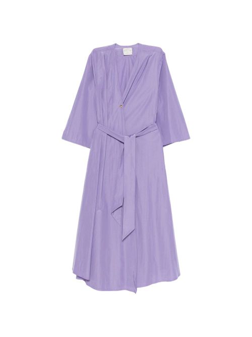 Cotton blend midi dress
