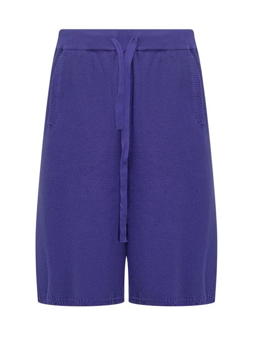 Purple Solid Shorts
