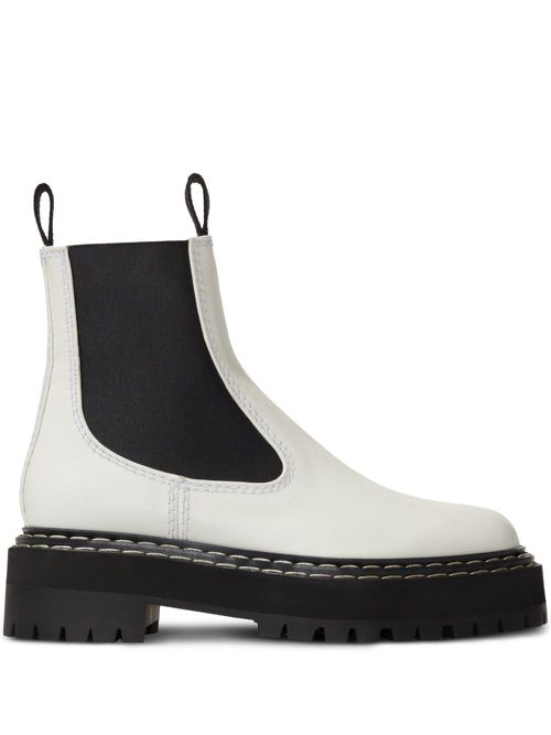 Lug sole leather Chelsea boots - Neutrals