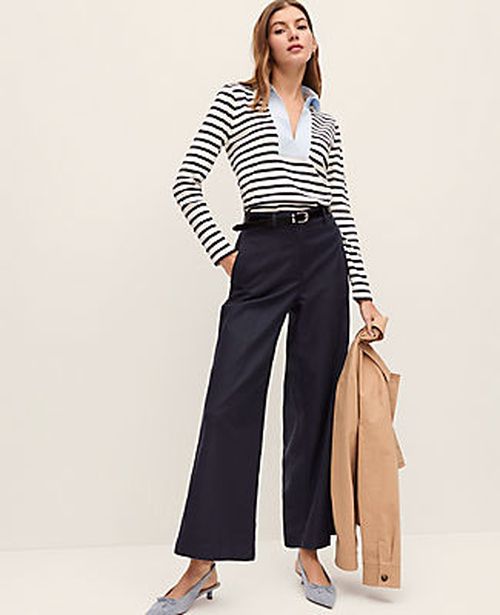 Ann Taylor The Relaxed Wide-Leg Ankle Pant