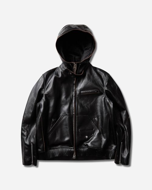 Men s Leather Blouson Black