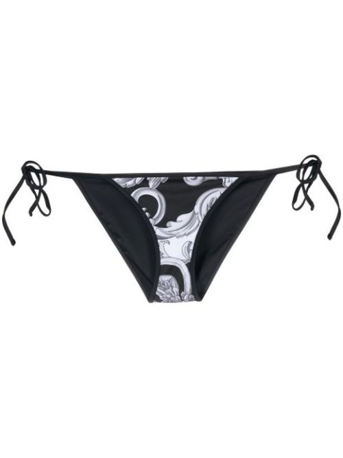 Baroque pattern-print bikini bottoms