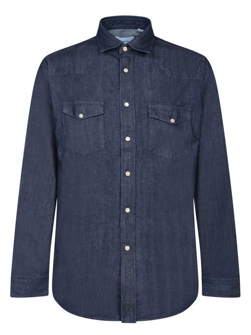 라르디니 남성 Blue Denim Texan Shirt IVSUREN IVC1890 820