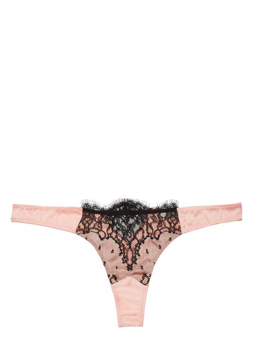 Iris lace-detailing thong - Pink
