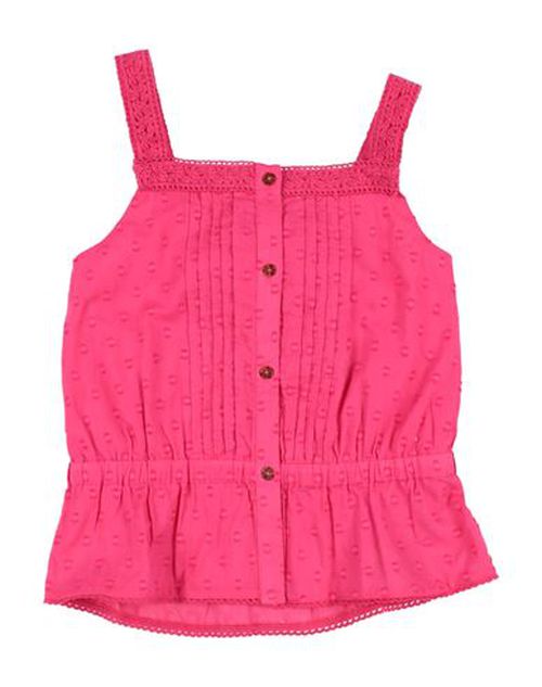 Kid Girl Top Fuchsia Size 10 Cotton