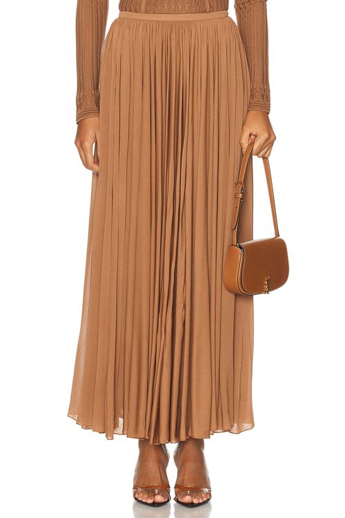 Ralph Lauren Collection Midi Skirt in Light Toffee. 6 also