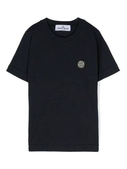 Stone Island Junior Compass-Patch Crewneck T-Shirt