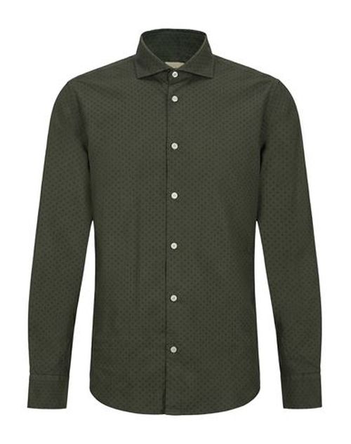 Man Shirt Dark green Size 15 ¾ Cotton