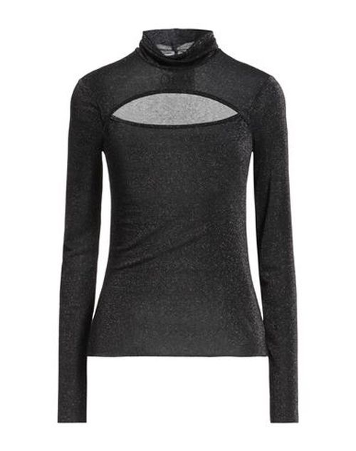 Woman Top Black Size S Viscose, Polyamide, Metallic Polyester, Elastane