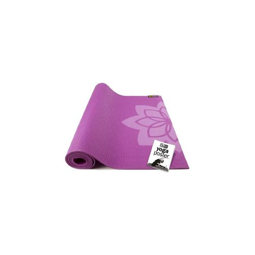 GoFit Printed Yoga Mat Blue Purple and Green