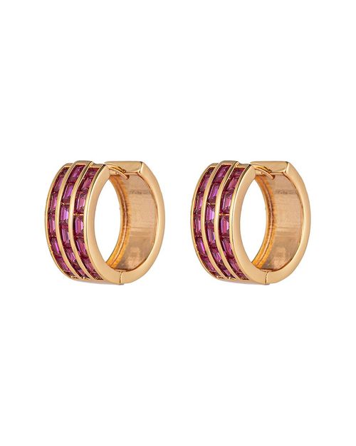 CZ Hoop Earring