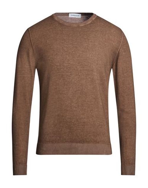 Man Sweater Dark brown Size 38 Cotton