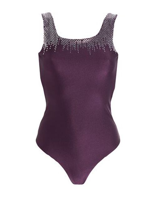 Woman Bodysuit Purple Size 4 Polyamide, Elastane